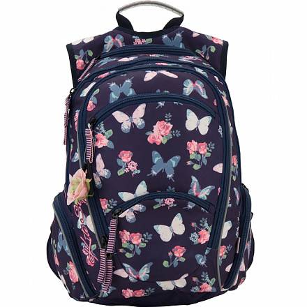 Рюкзак с цветочками, бабочками и резиночкой для волос Kite Style 857-2 